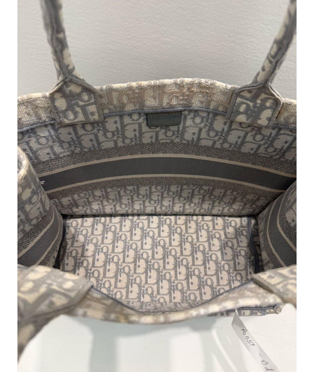 CHRISTIAN DIOR Серая сумка тоут, фото 2