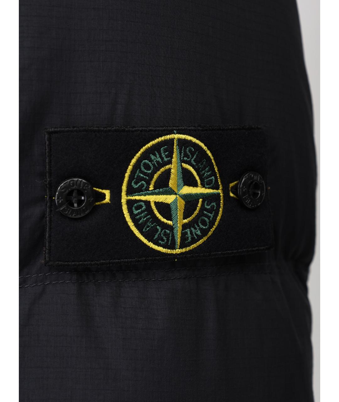STONE ISLAND Черная полиамидовая куртка, фото 6