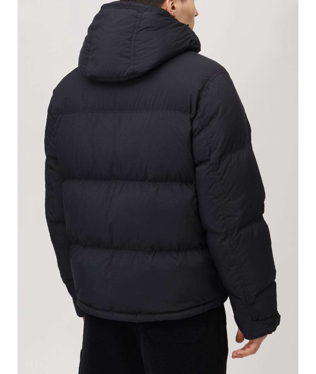 STONE ISLAND Черная полиамидовая куртка, фото 3