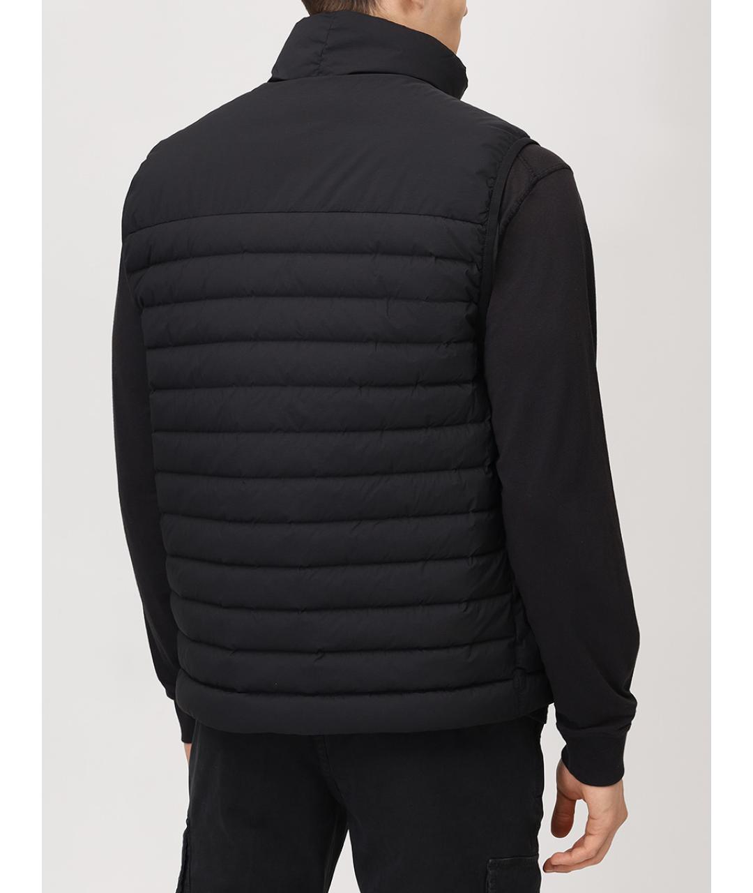 STONE ISLAND Черный полиамидовый жилет, фото 3