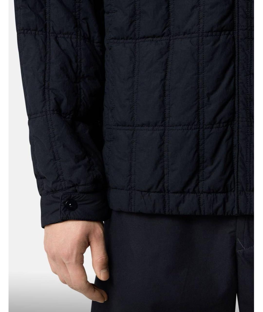 STONE ISLAND Темно-синяя полиамидовая куртка, фото 6