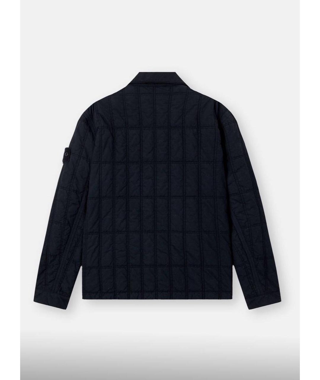 STONE ISLAND Темно-синяя полиамидовая куртка, фото 2
