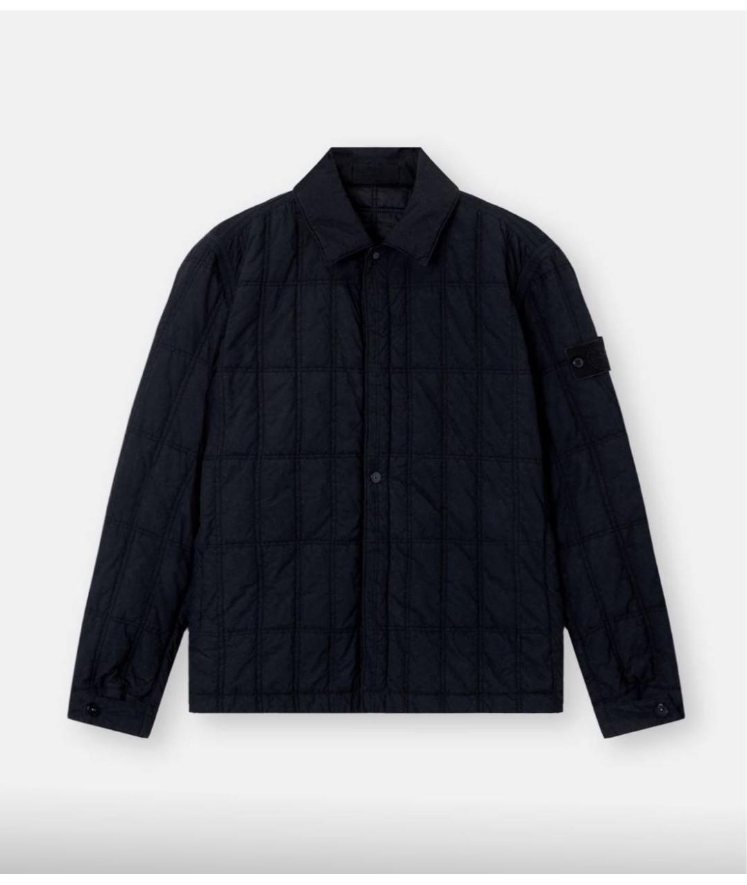 STONE ISLAND Темно-синяя полиамидовая куртка, фото 8