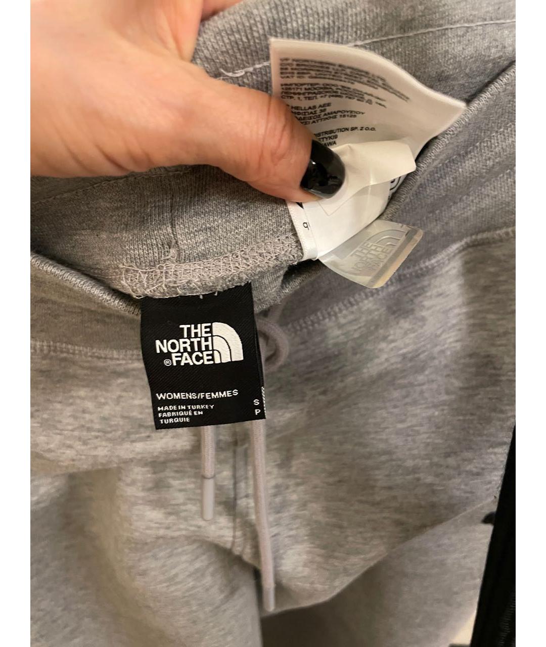 THE NORTH FACE Серые хлопковые брюки широкие, фото 4