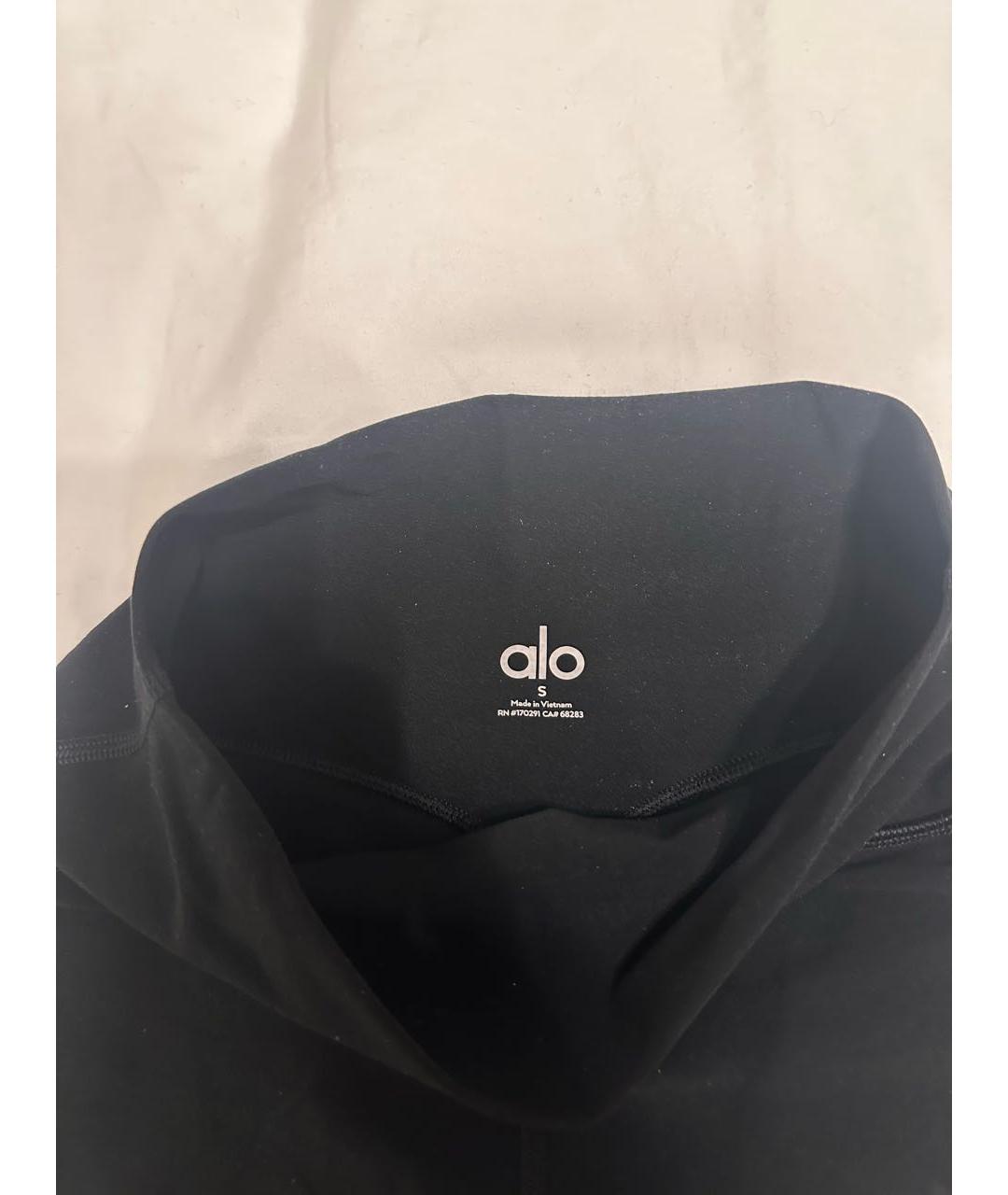 ALO YOGA Черные полиэстеровые спортивные брюки и шорты, фото 3