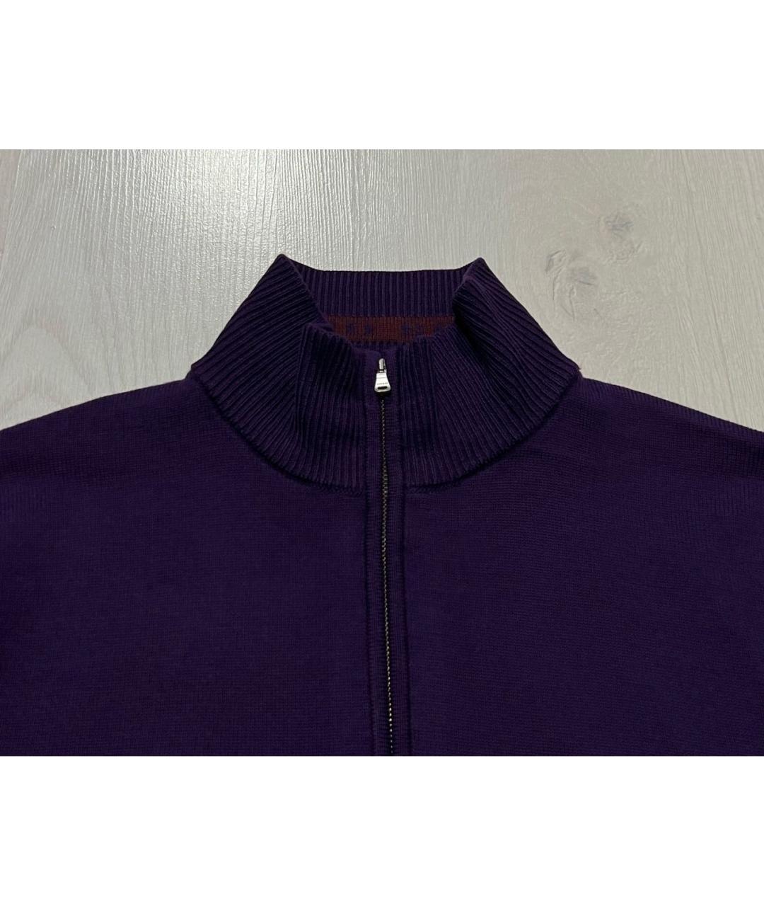 HUGO BOSS Фиолетовый шерстяной джемпер / свитер, фото 4