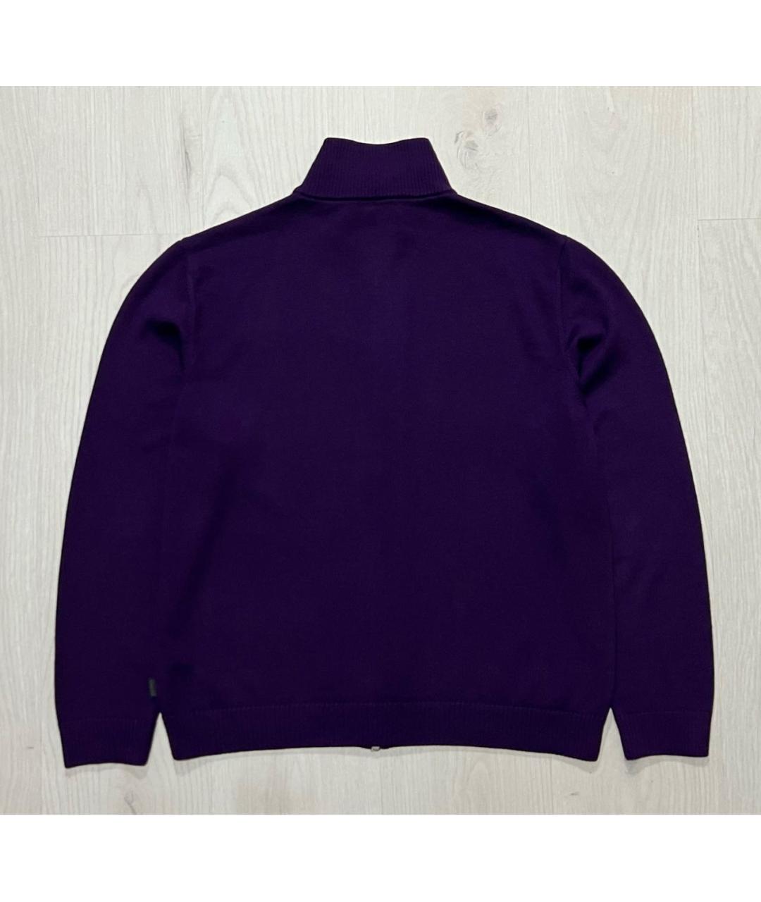 HUGO BOSS Фиолетовый шерстяной джемпер / свитер, фото 2