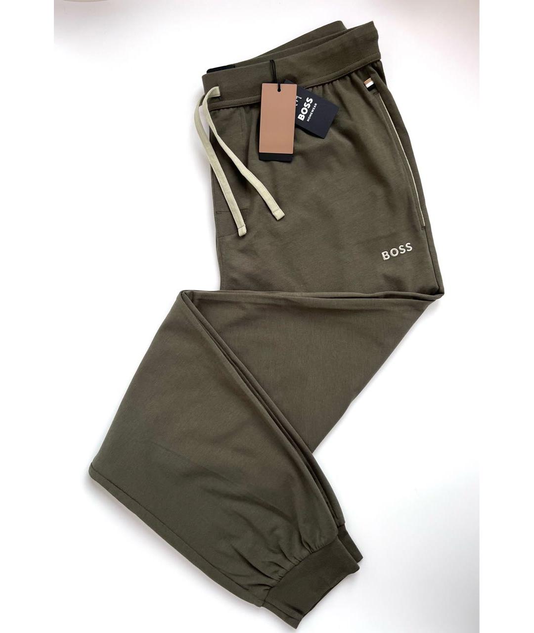 HUGO BOSS Хаки хлопко-эластановый спортивный костюм, фото 2