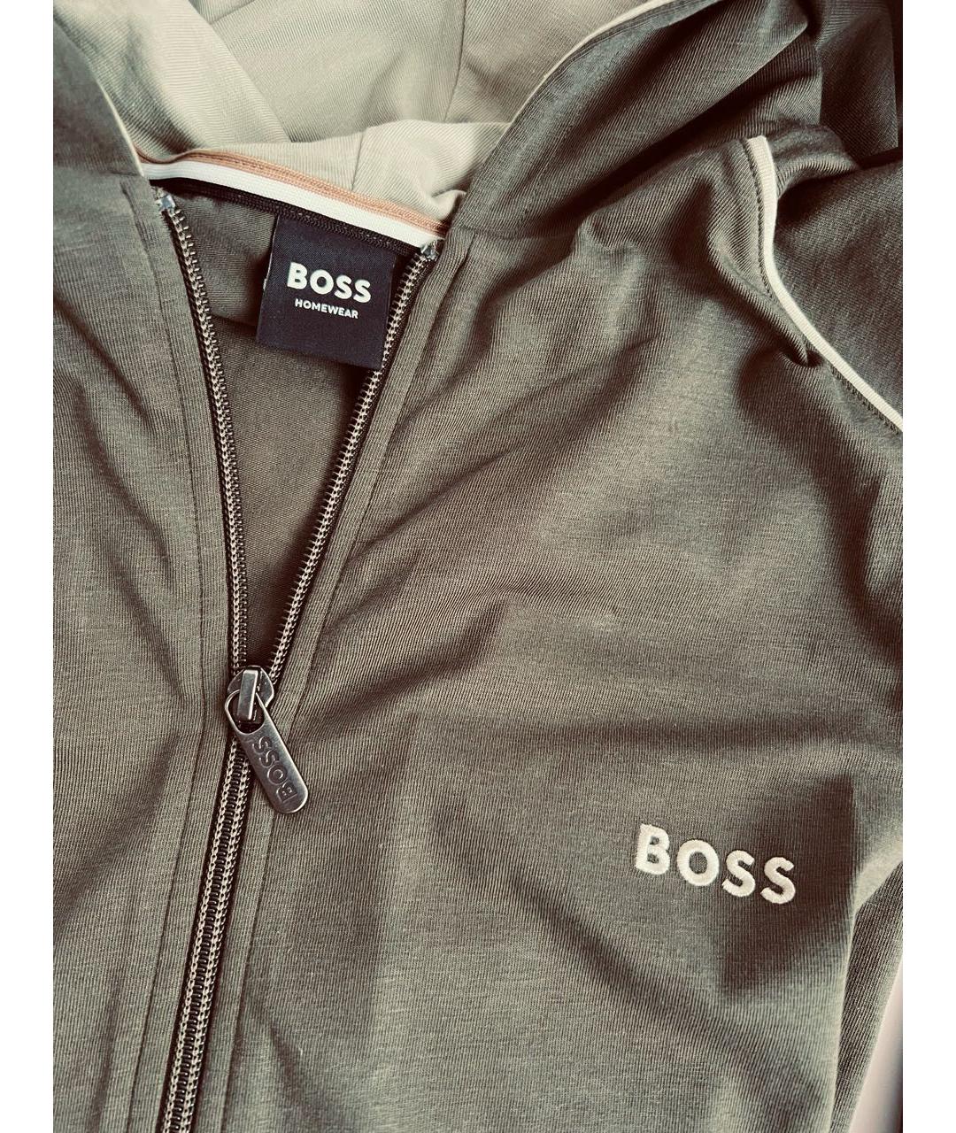HUGO BOSS Хаки хлопко-эластановый спортивный костюм, фото 6