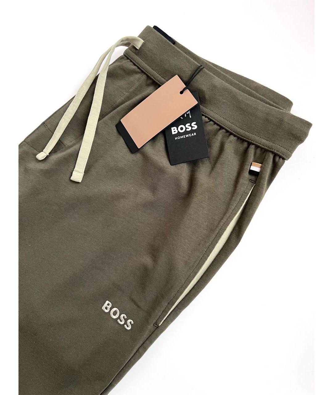 HUGO BOSS Хаки хлопко-эластановый спортивный костюм, фото 5