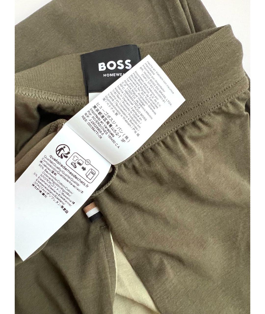 HUGO BOSS Хаки хлопко-эластановый спортивный костюм, фото 7