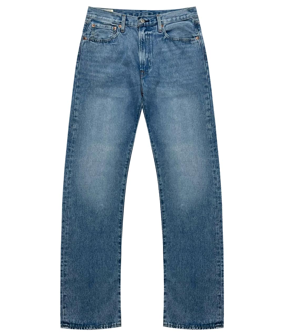 LEVI'S Голубые хлопковые прямые джинсы, фото 1
