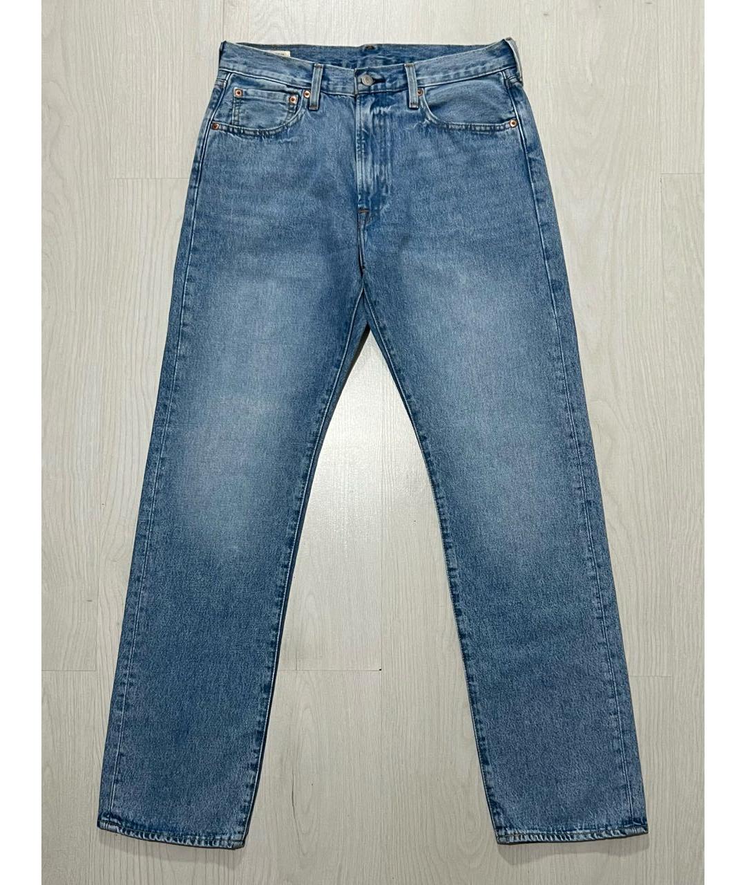 LEVI'S Голубые хлопковые прямые джинсы, фото 8