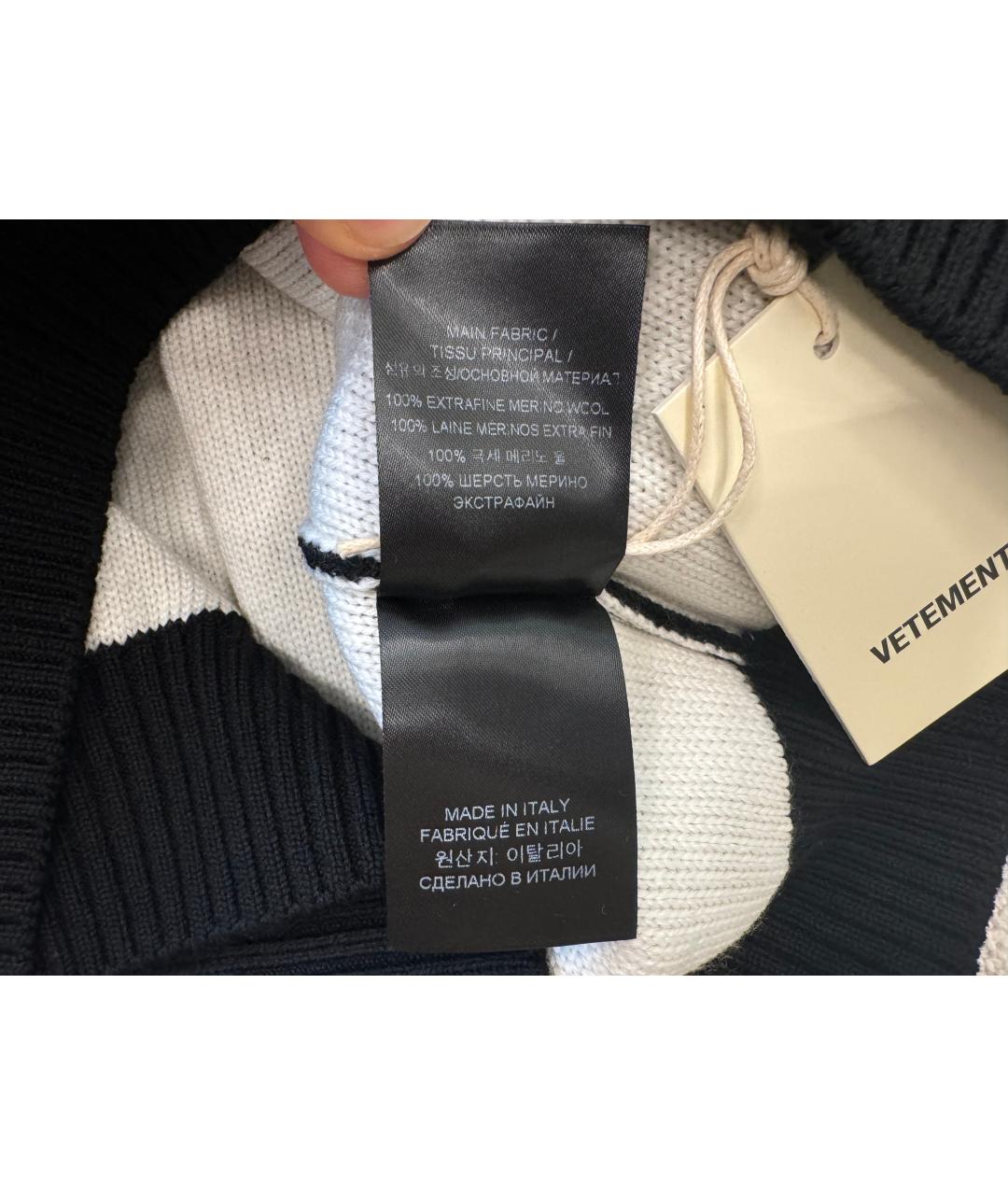 VETEMENTS Черный шерстяной джемпер / свитер, фото 9