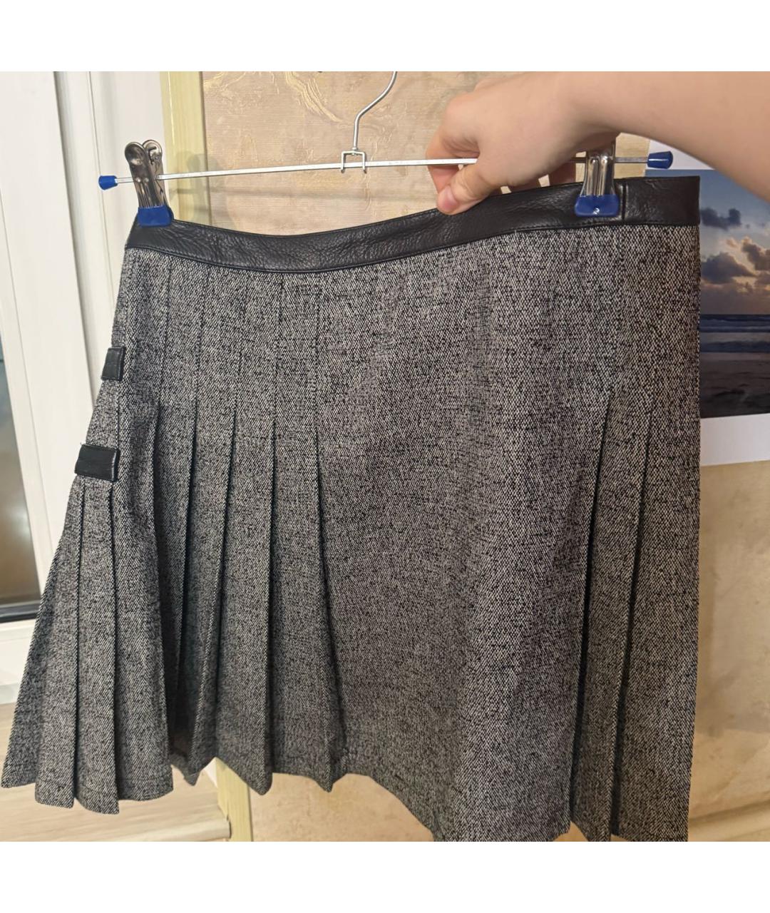 VERSACE Шерстяная юбка миди, фото 2