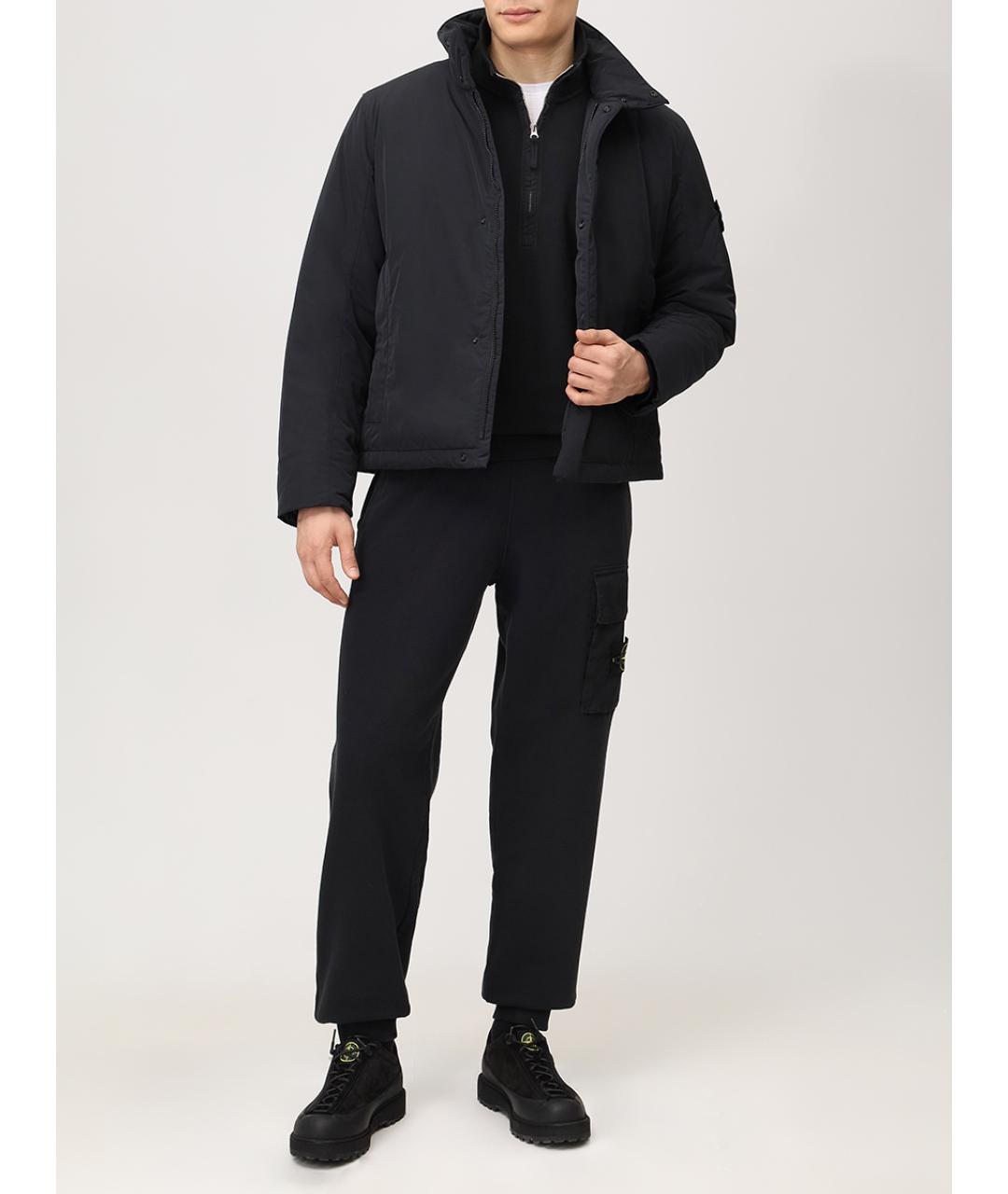 STONE ISLAND Черная полиамидовая куртка, фото 2