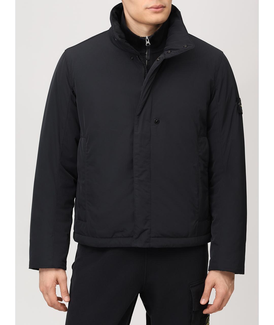 STONE ISLAND Черная полиамидовая куртка, фото 4