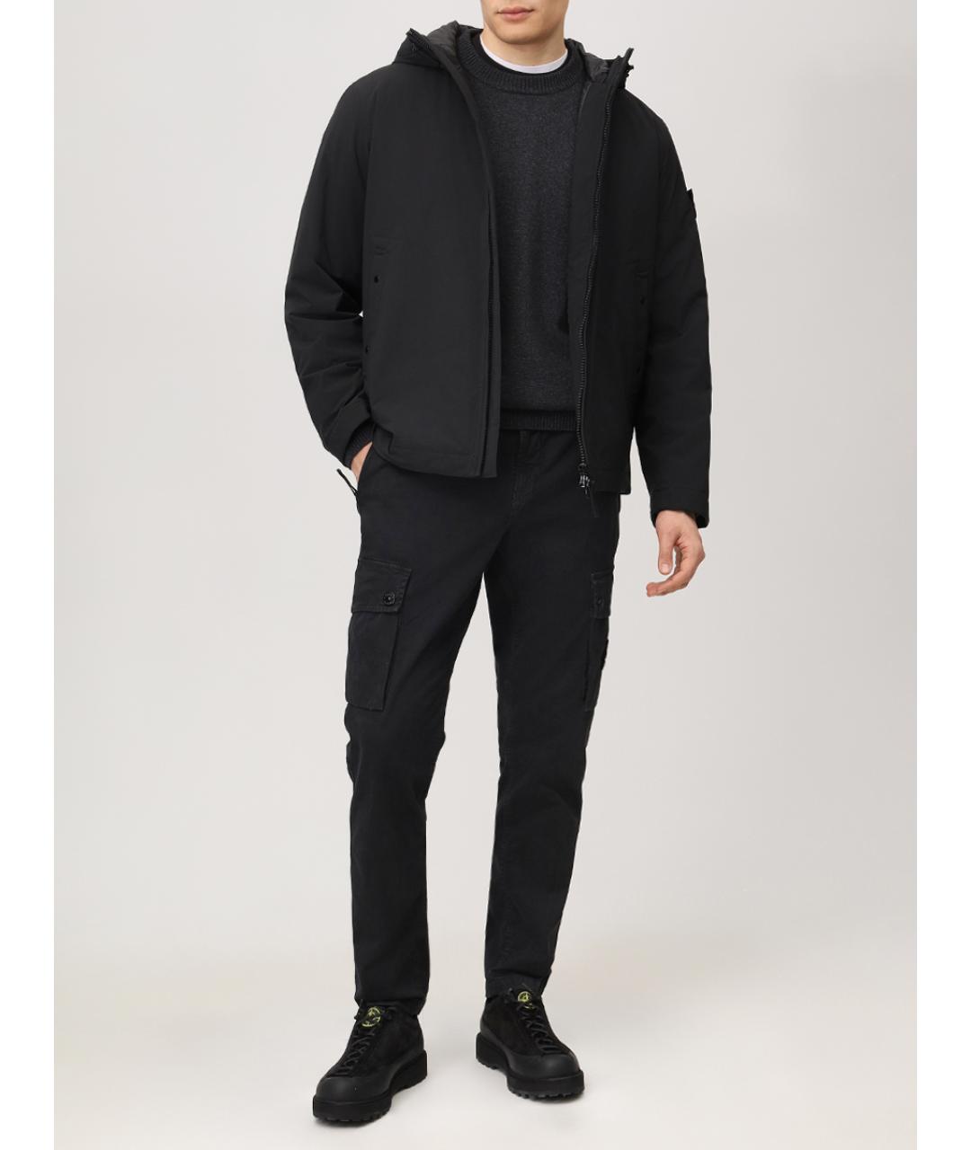 STONE ISLAND Черная куртка, фото 2