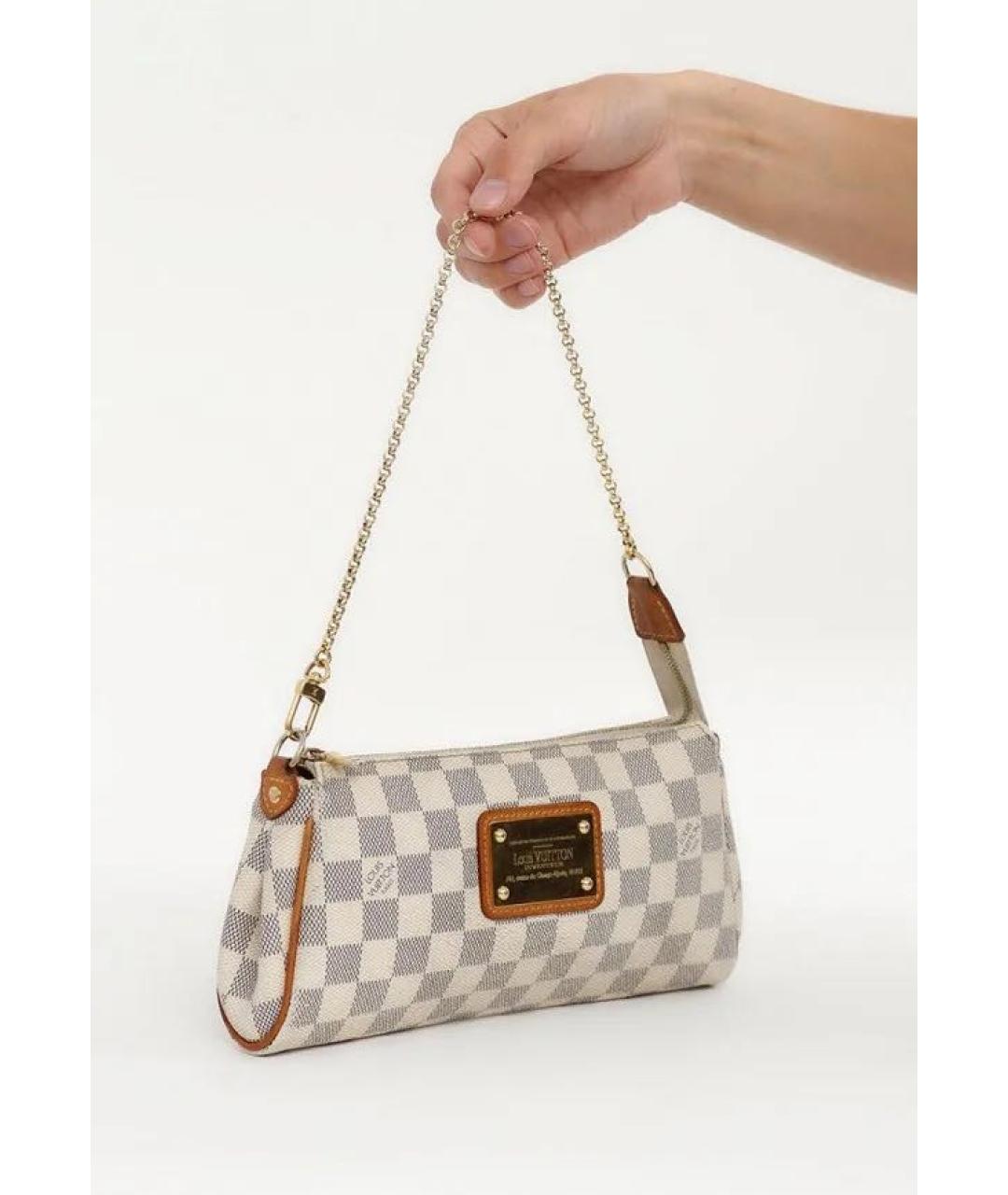 LOUIS VUITTON Бежевая кожаная сумка через плечо, фото 2