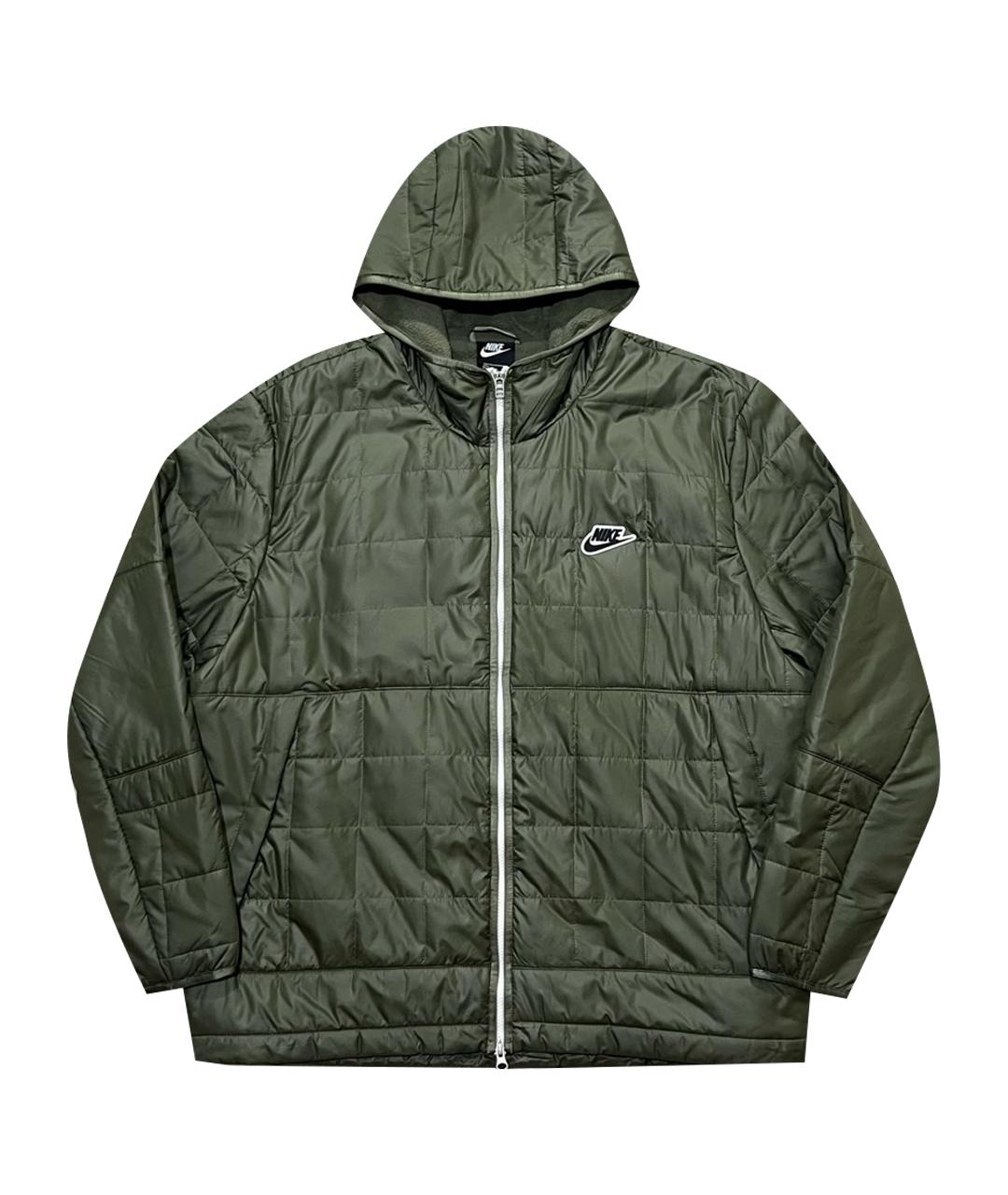 NIKE Зеленая полиамидовая куртка, фото 1