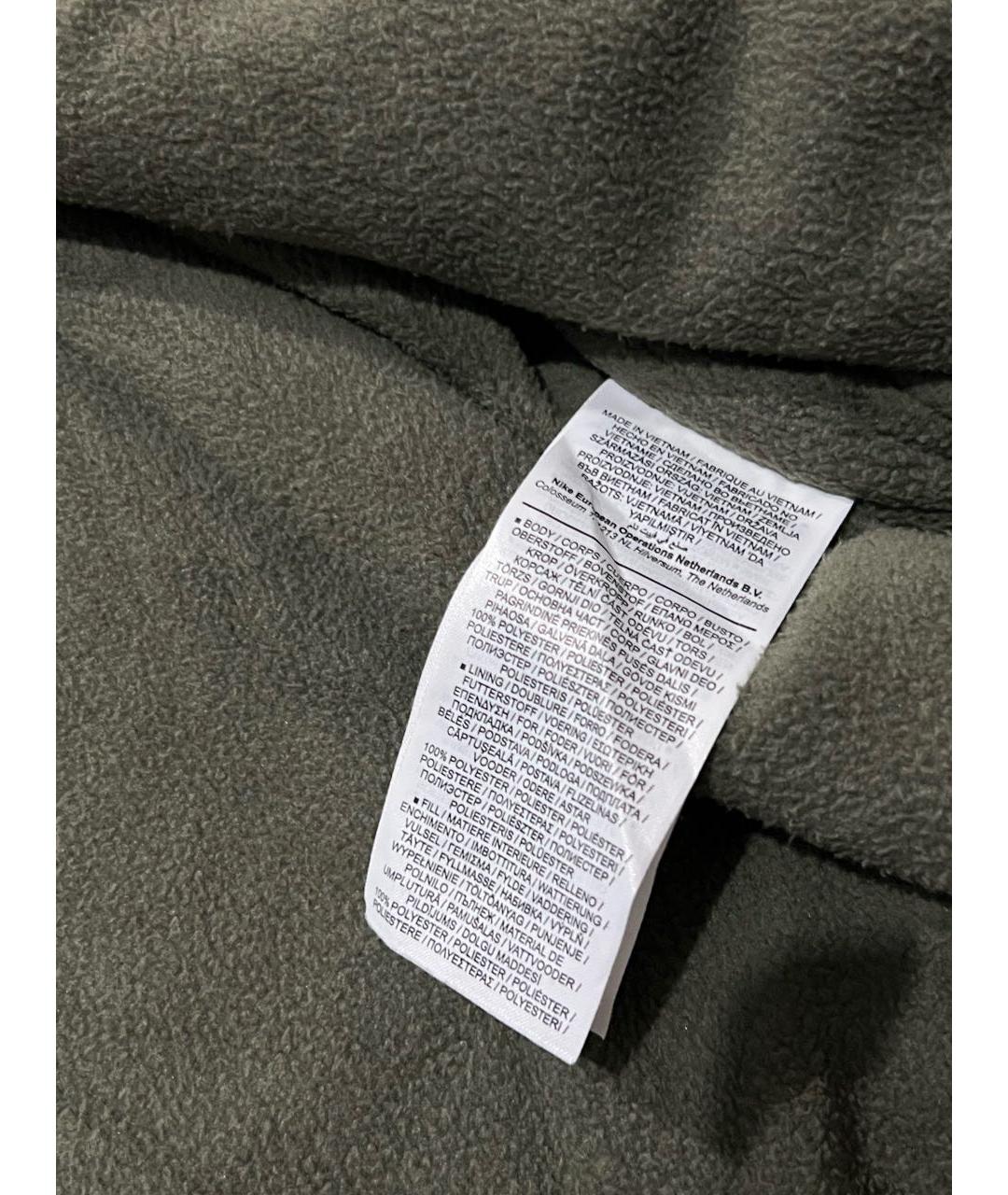 NIKE Зеленая полиамидовая куртка, фото 7