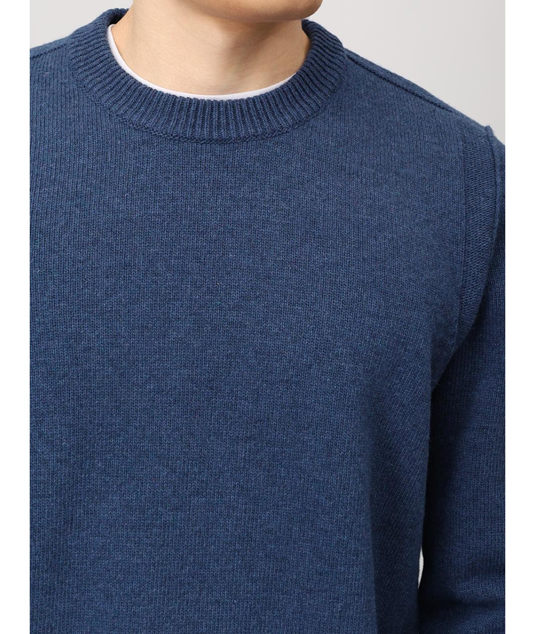 STONE ISLAND Голубой шерстяной джемпер / свитер, фото 5