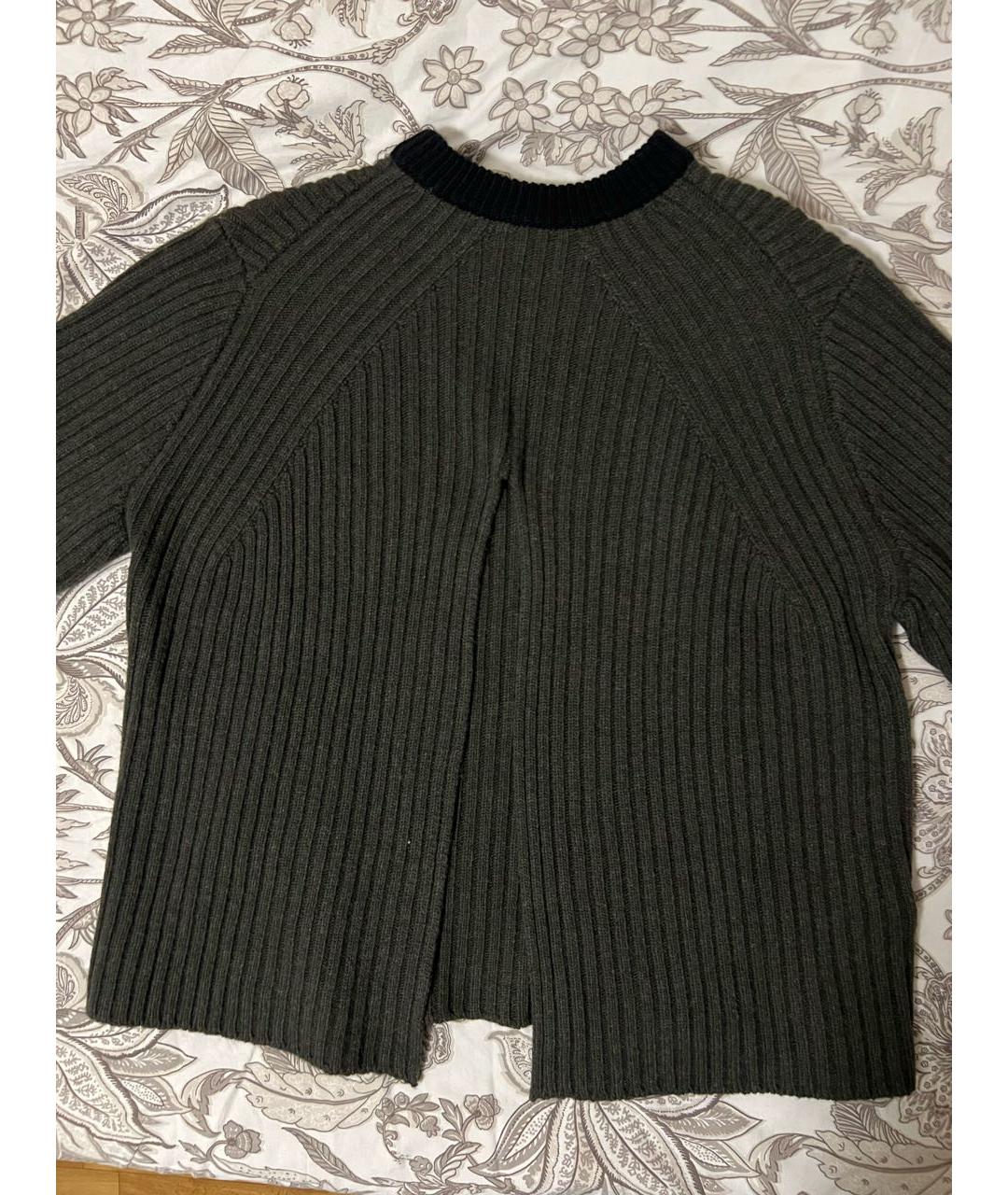 MARNI Хаки шерстяной джемпер / свитер, фото 4