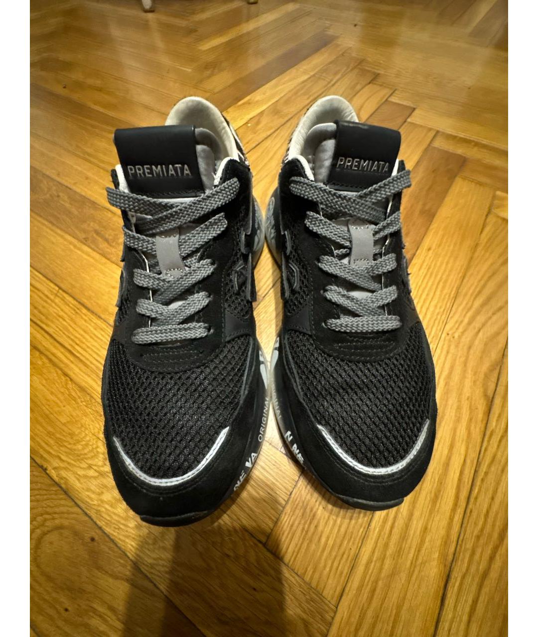 PREMIATA Черные текстильные кроссовки, фото 2