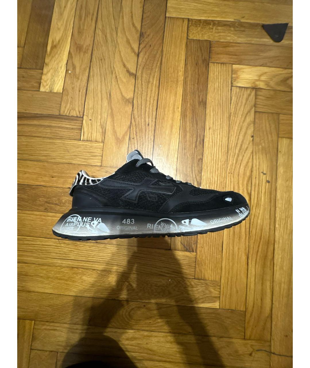 PREMIATA Черные текстильные кроссовки, фото 5