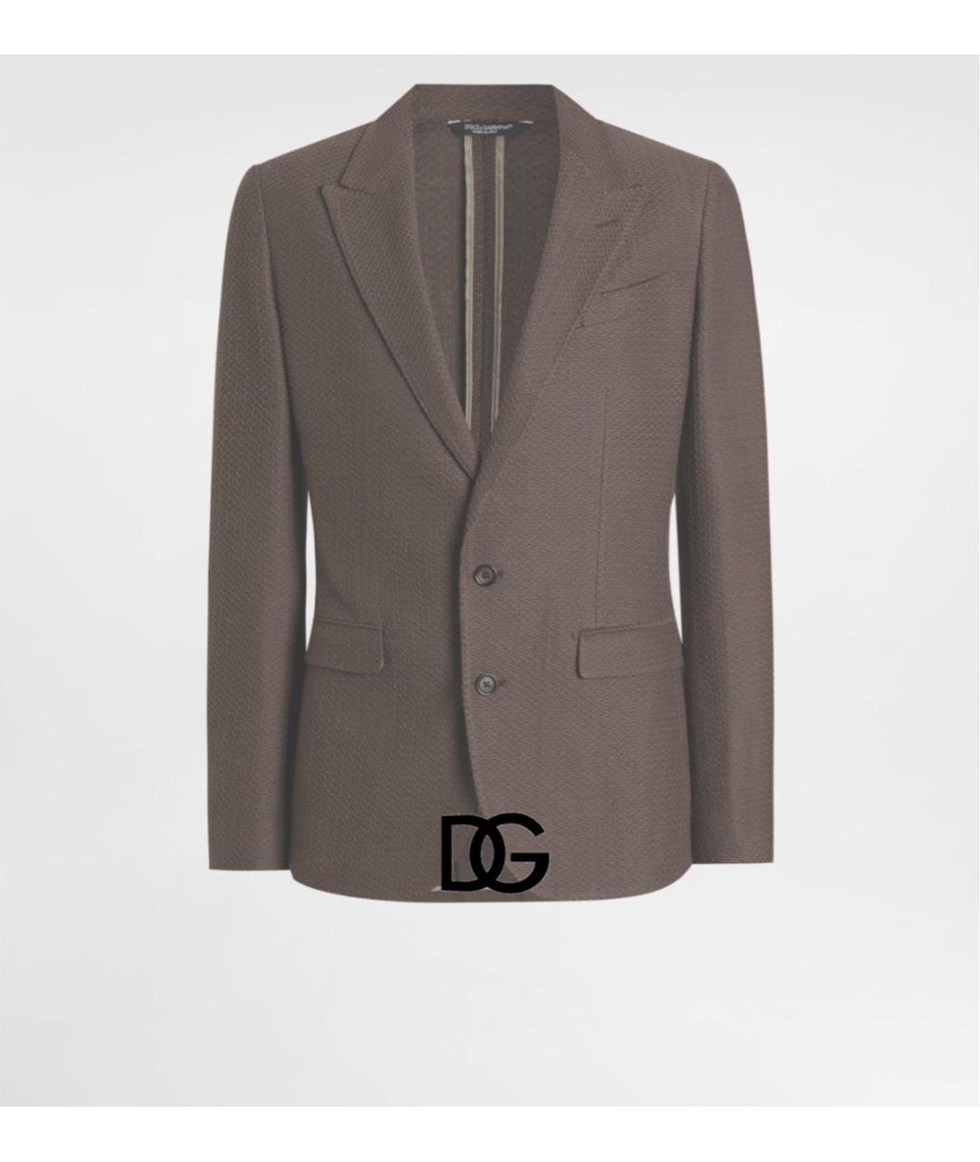 DOLCE&GABBANA Коричневый пиджак, фото 2