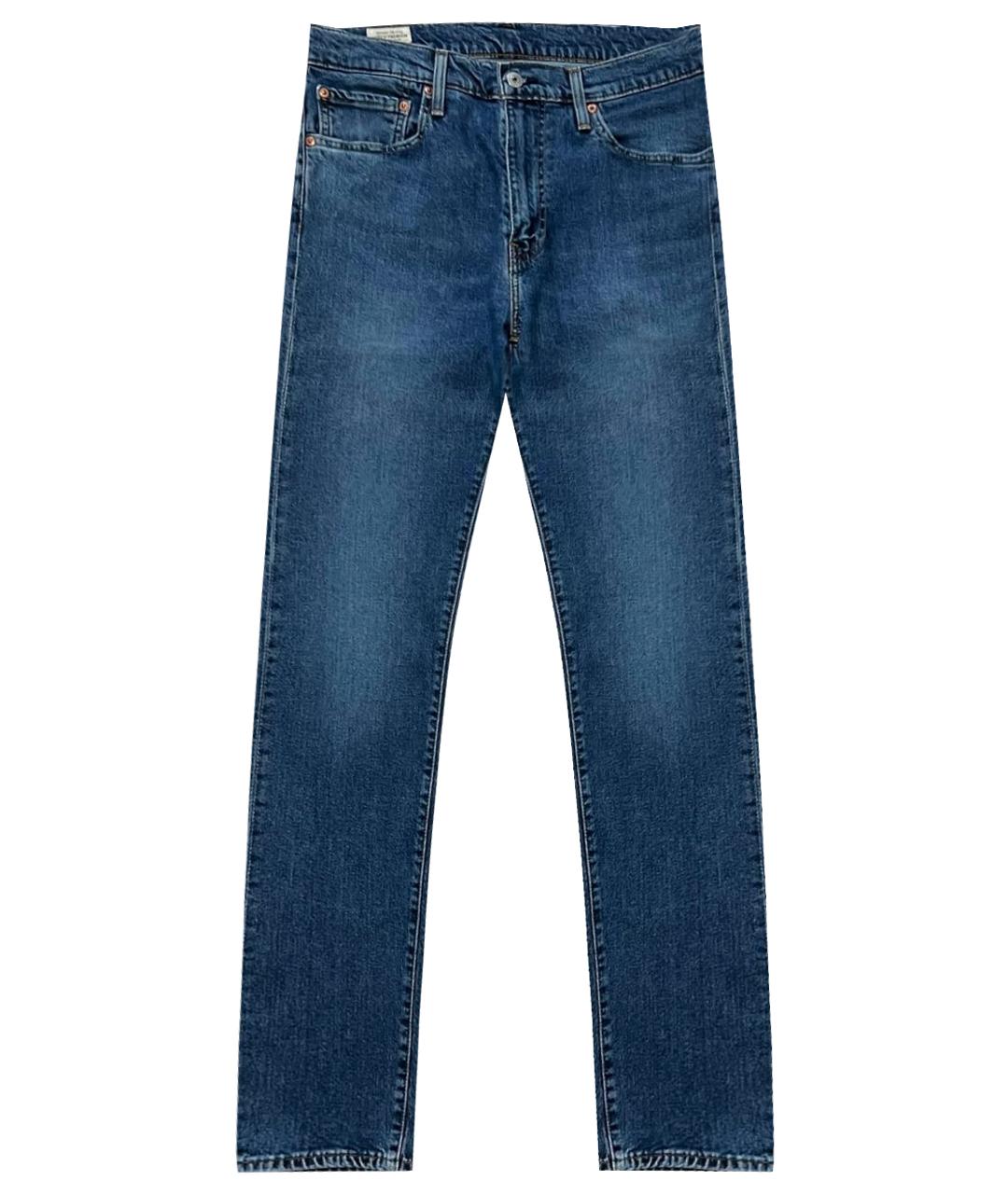 LEVI'S Голубые хлопко-полиэстеровые джинсы скинни, фото 1