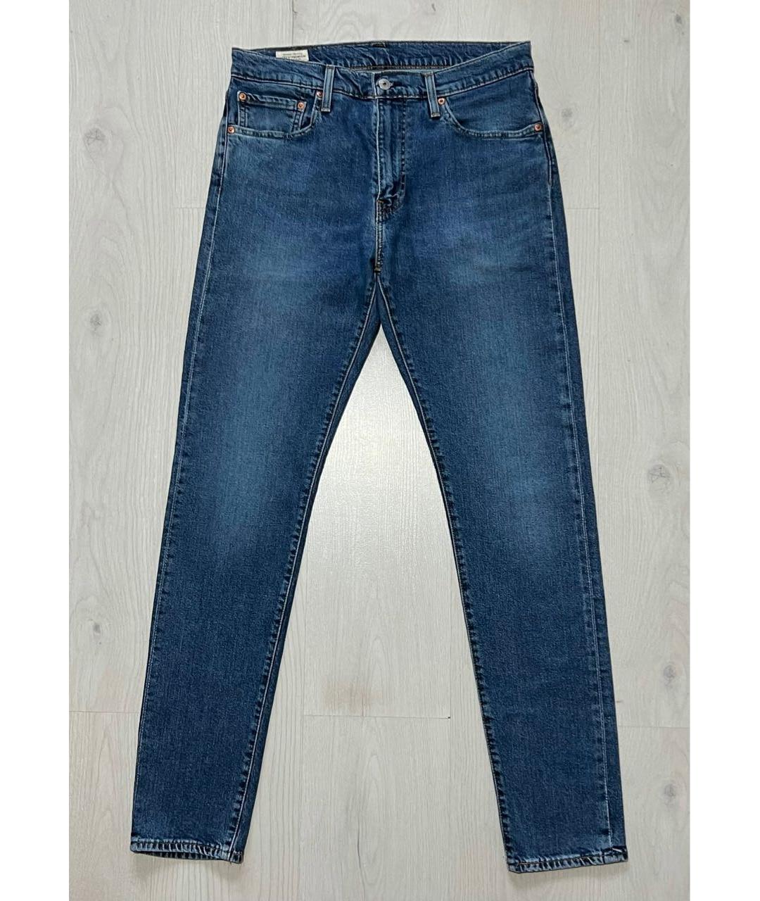 LEVI'S Голубые хлопко-полиэстеровые джинсы скинни, фото 7