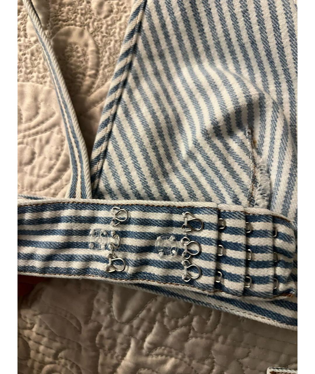 PRADA Голубая хлопковая майка, фото 5