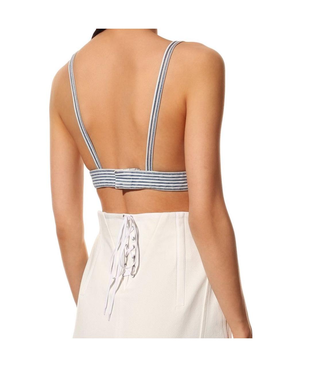 PRADA Голубая хлопковая майка, фото 8