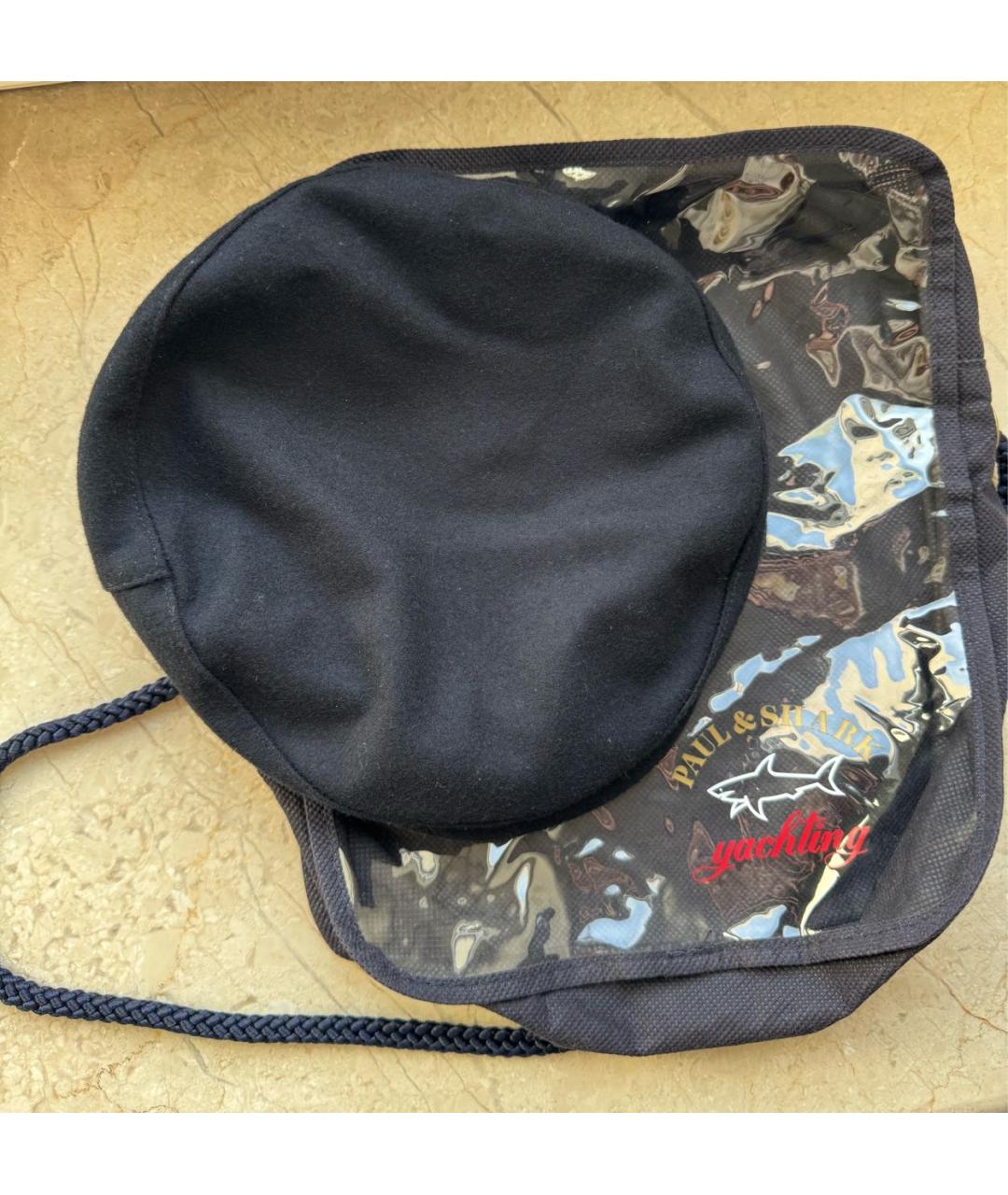 PAUL & SHARK Темно-синяя шерстяная кепка, фото 7