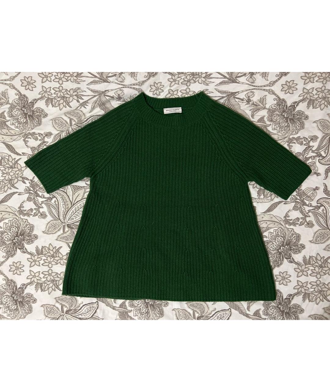Bruno Manetti Зеленый кашемировый джемпер / свитер, фото 7