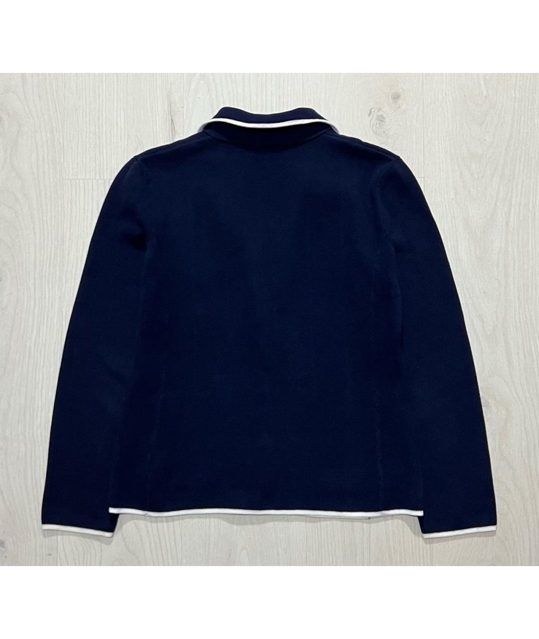 RALPH LAUREN Темно-синий хлопковый жакет/пиджак, фото 2