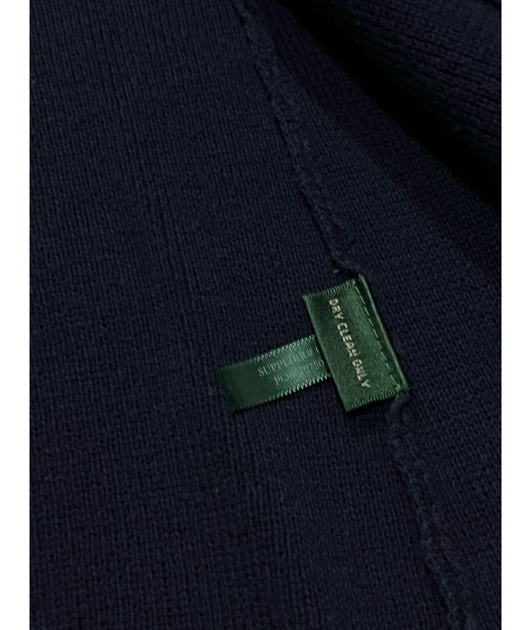 RALPH LAUREN Темно-синий хлопковый жакет/пиджак, фото 7