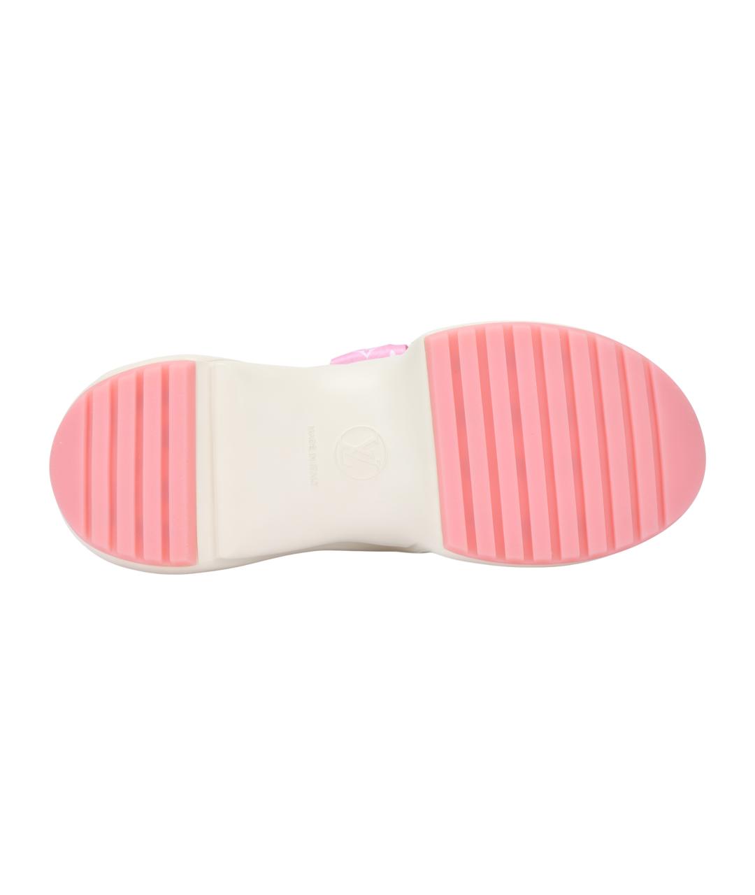 LOUIS VUITTON Белые кожаные кроссовки, фото 5