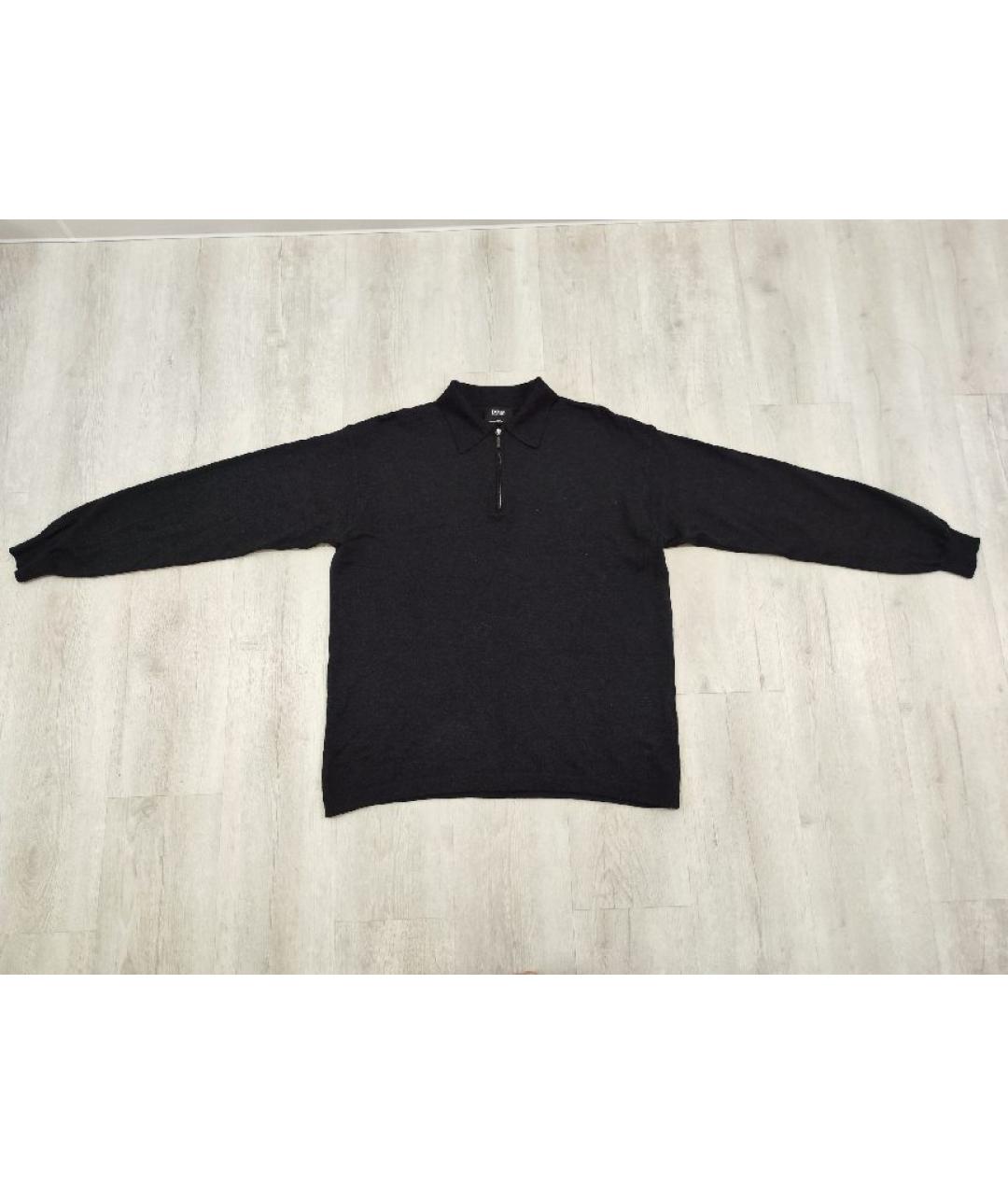 HUGO BOSS Серый шерстяной джемпер / свитер, фото 6