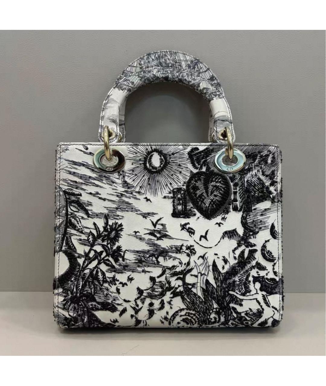 CHRISTIAN DIOR Белая сумка с короткими ручками, фото 4