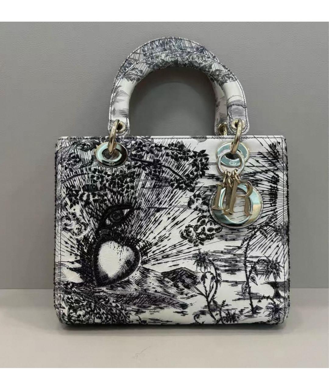 CHRISTIAN DIOR Белая сумка с короткими ручками, фото 3