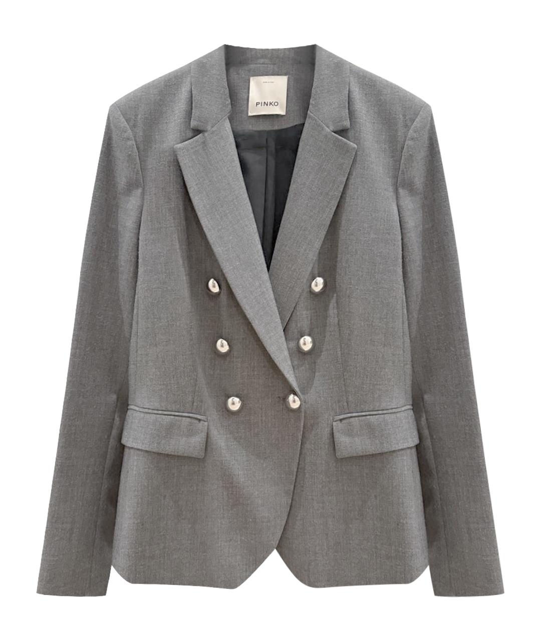 PINKO Серый жакет/пиджак, фото 1