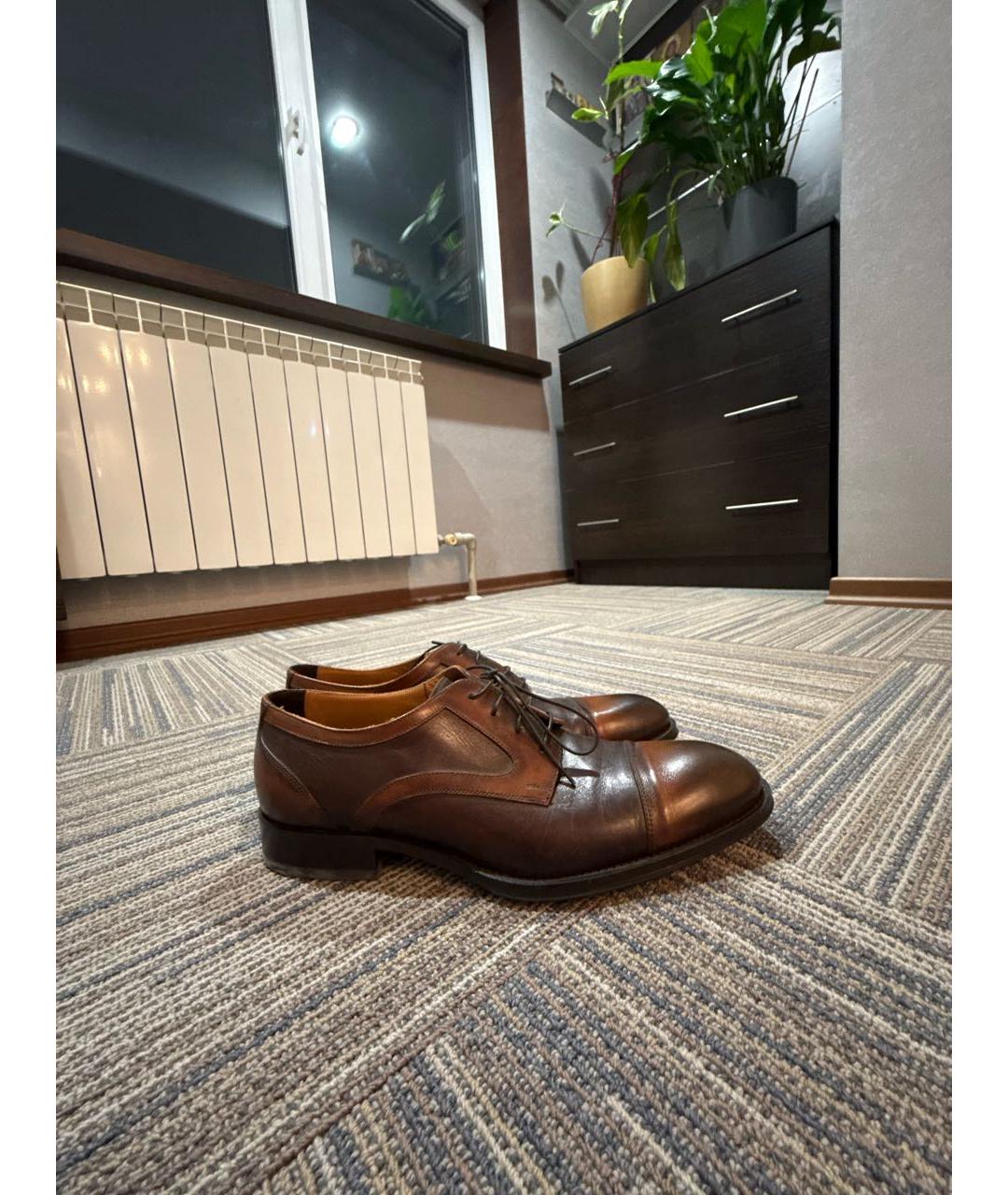 DOUCAL'S Коричневые кожаные туфли, фото 5