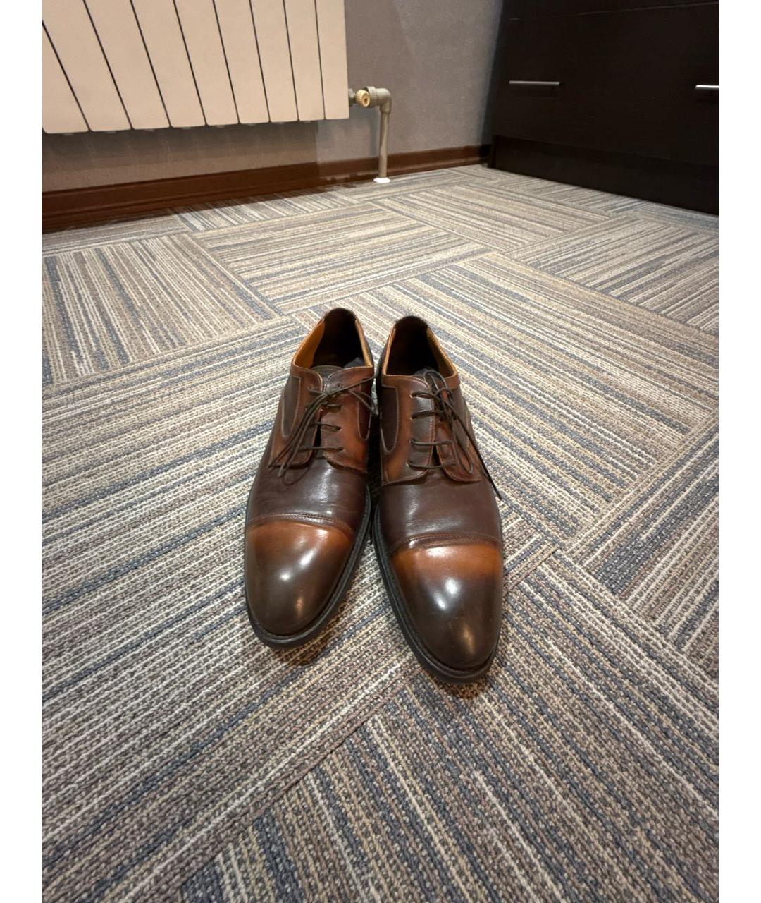 DOUCAL'S Коричневые кожаные туфли, фото 2