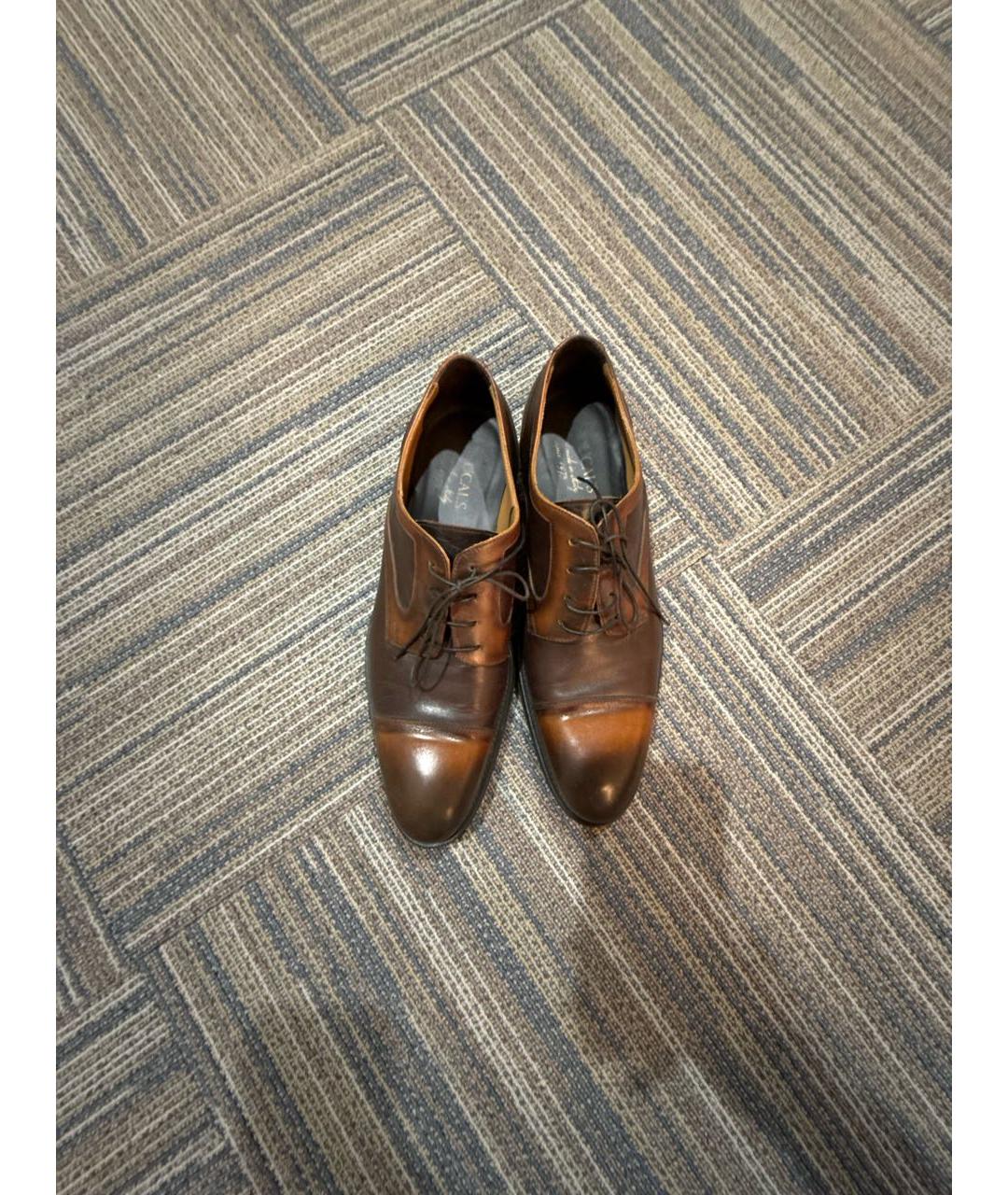 DOUCAL'S Коричневые кожаные туфли, фото 3
