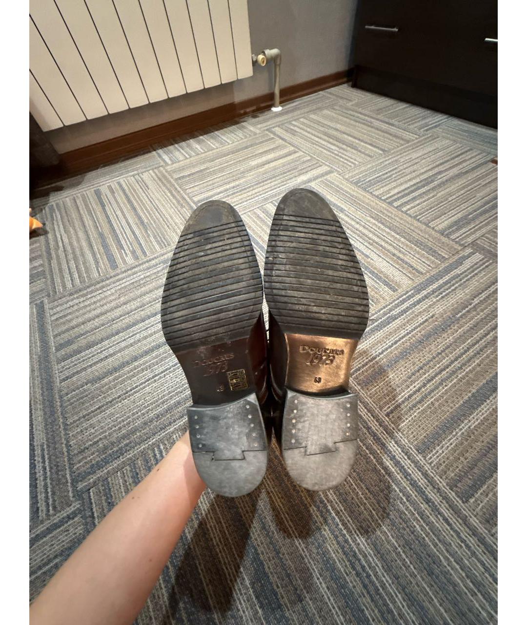 DOUCAL'S Коричневые кожаные туфли, фото 4