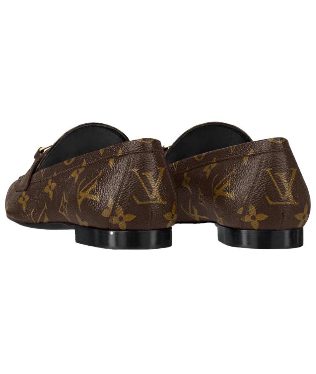 LOUIS VUITTON Коричневые лоферы, фото 4