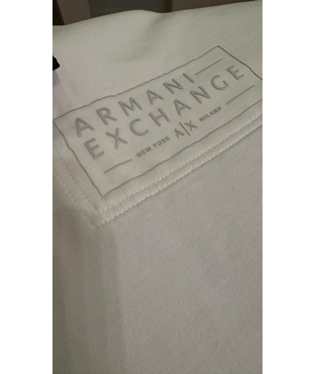 ARMANI EXCHANGE Белая хлопковая футболка, фото 4