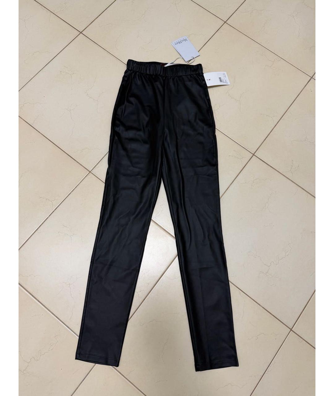 MAX MARA Черные леггинсы и велосипедки, фото 7